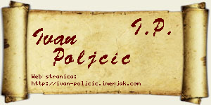 Ivan Poljčić vizit kartica